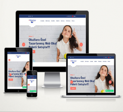 Kreş / Eğitim Kurumu Web Sitesi Paketi Student v4.5